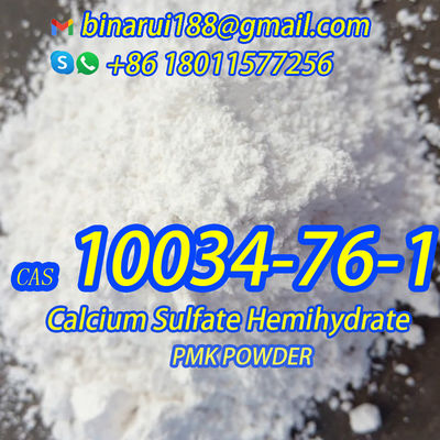 CAS 10034-76-1 Kalsiyum Sülfat Hemihidrat Kimyasal Gıda Katkı maddeleri H2CaO5S Kuru alçı
